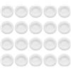 QUARKZMAN 20 Pz Tappo Salvadanaio 30 Mm/1.18 ID 37 Mm/1.46 OD Tappi Rotondi in Plastica per Scatola di Risparmio Sostituzione Tappo di Tenuta per Foro Salvadanaio, Bianco