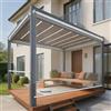 E ECATEE Tenda a Rullo Pvc Trasparente Impermeabile,Tenda Antipioggia per Finestre,Patio,Gazebo Esterni,Tessuto Termoisolante e Oscurante,Tapparella Avvolgibile Facile da Installare (W60xH210cm)