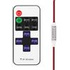 Wonvify RF Telecomando LED cablato 5-24V 5A Mini LED Dimmer Controller Adattatore striscia LED per LED COB a 2 pin e SMD 5050 3528 2835 5630 Striscia LED monocolore