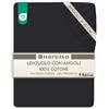 NARCISO Lenzuolo con Angoli Una Piazza e Mezza 100% Cotone (130x200 con Angolo di 30cm) Lenzuola 1 Piazza e Mezza Traspirante ed Anallergica, Biancheria da Letto Made in Italy (1.5P, Nero)