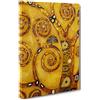 ConKrea Quadro su Tela Canvas - INTELAIATO - Pronto da Appendere - Klimt Particolare - Albero della Vita - 50x70cm - Senza Cornice - (cod.1384)
