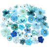 Avagiaforu Fiori Finti Artificiali Teste, 48 Pezzi Teste di Fiori Artificiali Decorazioni, Mini Fiori Finti Seta, Fiori Di Stoffa per Decorazioni da Giardino, Feste e Matrimoni (G)
