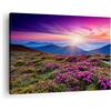 ARTTOR Quadro su Tela Prato Montagna Cielo Paesaggio Stampe da Parete 70x50cm Quadri Moderni Soggiorno Camera da Letto Cucina 1 pezzo Piccoli Decorazione Murale Wall Art Canvas Grafica Immagini AA70x50-2719