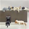 KARLOR Mini gattino, 5 statuette in miniatura, per gattini, seduti, gattini, ornamenti da tavolo, auto, computer, acquario, decorazione per animali