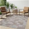 TAPISO Melissa Tappeto Esterno Interno Pelo Corto Testure Piatta Moderno Geometrico Mosaico Marrone Grigio Outdoor Indoor Oeko-Tex Terrazza Balcone Salotto Cucina 200 x 290 cm