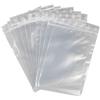 ESTENAT Sacchetto con zip in plastica trasparente per uso alimentare e richiudibile per caramelle, biscotti. Confezione da 100 sacchetti resistenti da 50 micron. (12 cm X 17 cm)