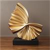 Tauzveok Scultura Deco, Statua di arte astratta, Decorazione soggiorno, Camera da letto Deco, Appartamento moderno Oggetti decorativi Sculture,Golden f