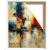 PCH[art] Cornice con giunti nascosti bianco per quadri di tela su telaio allungato|Dimensioni: 60x120 cm| Cornice senza vetro e senza pannello posteriore