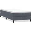 IKAYAA Struttura Letto Singolo 100x210 Rete Singolo con Doghe in Legno per Adulti, Bambini e Teenager, Altezza 25 cm -Grigio scuro-100 x 210 cm/25 cm