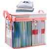 Generisch Borsa organizer per vestiti in plastica - materiale vinilico trasparente, cuciture resistenti, chiusura scorrevole, grande capacità | imballaggio di vestiti, arredamento di armadi,