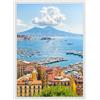 Sicignano Casalinghi Ingrosso Casalinghi Sicignano | Cornice Moderna in Vetro Acrilico con Pannello MDF Robusto - Portafoto da Parete per Foto Quadri Poster Documenti Diploma Laurea (Bianco, 50x70 cm)