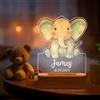 Custom Luce Notturna Bambini Personalizzata - Luce notturna Lampada Animale, Idee Regali Battesimo, Regalo Battesimo Bimbo, Regali Nascita Bimba, Compleanno Regalo Natale per Neonati, Stile 2