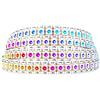SEZO WS2812B ECO Tira LED 1M 144 LEDs DC5V Direccionable Individualmente SMD5050 Tira de Luz de Color de Ensueño Cables de Aleación IP30 No Impermeable PCB Blanco (WS2812E)