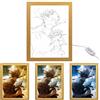MeYuxg Jujutsu Kaisen Cornice per Foto, Gojo Satoru Illuminazione Decorativa Creativa, Plug-in USB Cornice per Foto Luminosa a LED 22,2 * 17,2 * 4,5cm, per Caffetteria, Uffici, Soggiorni, Camere da Letto, C