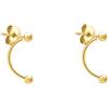 Liebeskind Berlin orecchino a cerchio LJ-1668-E-16 in acciaio inossidabile in IP oro
