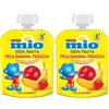 NESTLÉ MIO Merenda 100% Frutta Fragola Banana e Mela da spremere, 16 Pouch da 90g (1,44kg) (Confezione da 2)