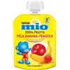 NESTLÉ MIO Merenda 100% Frutta Fragola Banana e Mela da spremere, 16 Pouch da 90ml (1,44L)