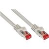 Good Connections Cavo patch RNS® con protezione del naso a scatto, Cat. 6, S/FTP, PiMF, PVC, 250MHz, grigio, 50m, Buone connessioni (8060-500)