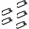 StarTech.com Ganci a D 1U per la gestione verticale dei cavi Cable Manager per server armadi rack 19pollici gancio per cavi di rete anello guida per cavi 5 Pezzi