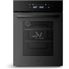 Klarstein Velaire Forno da Incasso 45 cm - 49L, 10 Funzioni, Classe A, Touch, Triplo Vetro, Timer, Blocco Bambini, Forno Elettrico Ventilato da Incasso, Facile da Pulire