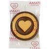 Amati Sempre Crostatina al Cioccolato,Artigianale, Senza Glutine, Monoporzione 80g, Confezione da 12 Pezzi