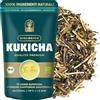 HORTIA TÈ KUKICHA | Tè Verde Giapponese di Kagoshima | Qualità Premium Mono Origine | Bassa Caffeina | Foglie Intere Sfuse | 50 grammi | Busta Richiudibile Salva Aroma da 25 Tazze | Dolce e Delicato