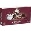 Generico Snob Confetteria di Alta Classe Confetti Color BORDEAUX Mandorla Tostata Ricoperta di Cioccolato al Latte Senza Glutine (Gluten Free) per crispo 500g