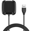 Tobfit Caricatore solo per Fitbit Versa 2, cavo di ricarica USB (96 cm)