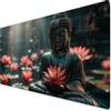 YANGYUMBOU Tappetino Mouse XXL 70 x 30 cm, Tappetino Mouse Nero Mousepad Zen Sottomano Scrivania con Bordi Cuciti, Impermeabile Accessori Gaming con Base in Gomma Antiscivolo per Ufficio, Gaming -yym25092B