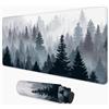 Yuxeawue Tappetino Mouse Nero 600x400 mm xxl Grande Albero Tappetino Mouse Gaming Antiscivolo Sottomano Scrivania, Mouse pad Impermeabile Resistente con Bordi Cuciti Adatto a Casa, Ufficio e Sala Giochi 3Y-458