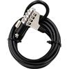 Ldabrye Laptop Lock Notebook Combination Blocco Cavo Sicurezza Cavo A 4 Cifre Protezioni Password E Deterrente per Furto per Desktop per PC