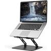 Nayka Supporto per computer portatile regolabile con supporto per computer portatile con borsa di stoccaggio, pieghevole in alluminio per più portatili da 10 a 15,6 pollici, tablet