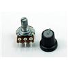 POPESQ® 1 pezzo. x Potenziometro con Tasto Logaritmico PCB 100K Grigio #A1817