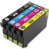 GFJHFDCR Cartuccia d'inchiostro compatibile 405XL per WF-3820 WF-3825 WF-4820 WF-4825 WF-4830 WF-8310 WF-7830 WF-7840 7830 7835(1SET(4PC))
