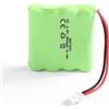 PONDWAY Batterie 4,8 V 800 mAh Ni-MH AAA per Fitness Divers Tens Eco 2 XTR2 Urostim2 EMP2 Pro EMP4 Eco+