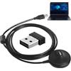 Vibhgtf Chiavetta USB per formiche - Set di dongle ANT+ per trasmissione dati di allenamento da ciclismo al chiuso, dispositivo USB ANT+ con cavo di prolunga USBcompatibile con BKOOL TacX Bike