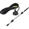 Generic Antenna WiFi Dual Band 2,4 GHz 5 GHz, Antenna router WiFi ad alto guadagno 12 DBI, Antenna a montaggio magnetico Connettore SMA-maschio con base magnetica