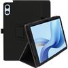 Haofun Custodia Cover Compatibile con TECLAST T60 Plus/ODEA A12, Sottile Leggero Cover con Supporto per Matita e Cinturino, Custodia in PU Case con Multi-Angolo Regolabili, Nero