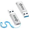 Duttek Adattatore da USB 3.1 QC a USB Tipo C PD - PD/QC 4.0 Ricarica rapida USB3.1 maschio a USB Tipo C Femmina Adattatore di ricarica rapida con luce LED per alimentazione USB QC a USB C PD Funzione