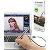 SonarPen (USB C): Penna stilo sensibile alla pressione senza batteria, compatibile con iPad/iPhone/Android/Mac/PC Windows e Switch. con pulsante di reiezione del palmo e pulsante di scelta rapida