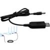 Lunaobrik Adattatore per router USB-on-9-V-12 V, cavo passo da 5 V in 9 V/12 V con presa DC | Connettore CC portatile, cavo di conversione da USB a DC, cavo di aumento di tensione per ventola,