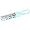 Manhattan 181020 Hub Combo USB 3.2 USB-C™ e USB-A 4 Porte Verde Trasparente Verde Marino