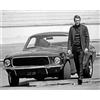 Top Banana Gifts Steve Mcqueen & Ford Mustang - Bullit - B & W Photo - Tappetino per mouse pesante di qualità