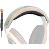 SOPROM Fascia di ricambio in pelle proteica, compatibile con cuffie Sennheiser HD579/HD598/HD598SE/HD598CS/HD598SR/HD599/HD599SE,Facile Installazione Fai-da-te(Beige)