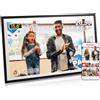 AMABOO Frameo - Cornice portafoto digitale da 15,6 pollici, per mamme professionali, per non perdere mai un momento! Touchscreen FHD, video con suono, 32 GB