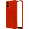 Generico Custodia Compatibile con Motorola Moto E14 XT-2421-12 / G24 XT2423-1 XT2423-3/ G04 Copertura Cover Protezione Flessibile Gel Silicone TPU Morbida Matte Soft Slim Case (Rosso)