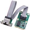 ISTOVO Mini PCI-E Scheda di Rete 1000Mbps Gigabit Ethernet NIC Adattatore RTL8111F PCI Express 10/100/1000M RJ45 LAN