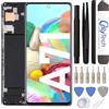 OnlyTech - Schermo LCD completo con telaio assemblato di ricambio per Samsung Galaxy A71 (SM-A715F) con kit di riparazione 15 Strumenti