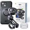 SP CONNECT Moto Bundle II AVM Xtreme | SPC+ | Supporto compatibile con iPhone 15 | Supporto per cellulare da moto | Supporto per smartphone | Accessorio anti-vibrazione per motorino e ciclomotore