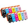 Clywenss Compatibili 378XL 378 XL Cartucce d'inchiostro Multipack per Epson Expression Photo XP-8500 XP-8505 XP-8600 XP-8605 XP-8606 XP-8700 XP8500 XP8505 XP8600 XP8605 XP8606 XP8700, 12-Pezzi